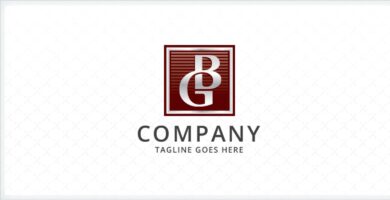 Letters BG or GB Logo