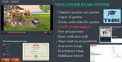 Vina Online Exam System – PHP Script