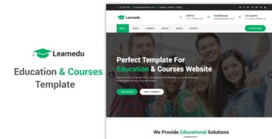 Learnedu – Education Courses HTML5 Template