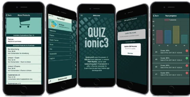 Quizionic 3 – Full Quiz App Template For Ionic 3