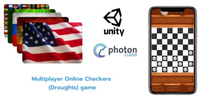 Multiplayer Online Checkers  – Unity Project