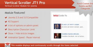 Vertical Scroller JT1 Pro – Joomla Module