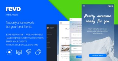 Revo – Ionic Web UI Kit