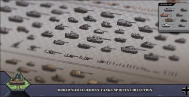 World War 2 German Tanks Sprites Collection