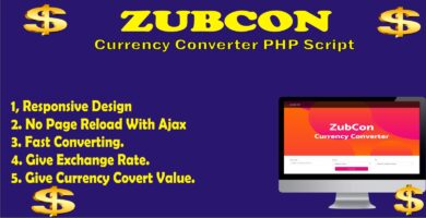 Zubcon Currency Converter PHP