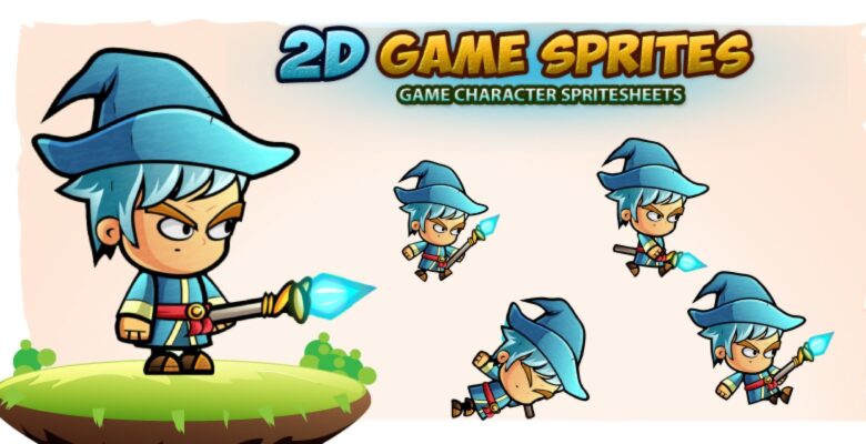 Mage 2D Game Character Sprites
