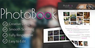 PhotoBook – Photography HTML Template