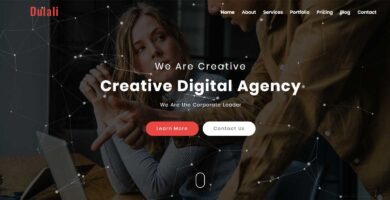 DULALI – One Page Multipurpose Template