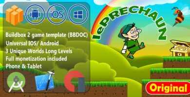 Leprechaun Island – Full Buildbox Game Template