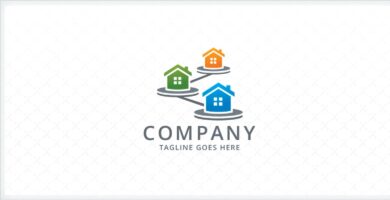 Home Link – Real Estate Logo