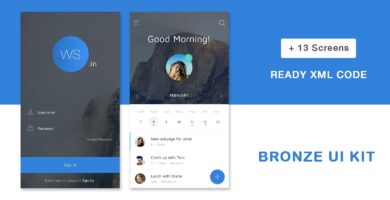 Bronze UI Kit – Android Studio UI Kit