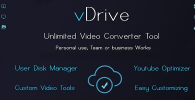 vDrive – Unlimited Video Convertor Tools PHP