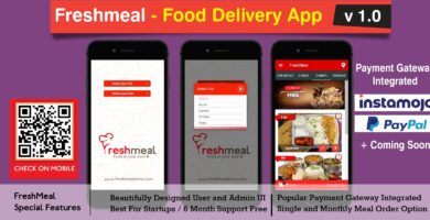 Fresh Meal – Food and Meal Delivery App PHP