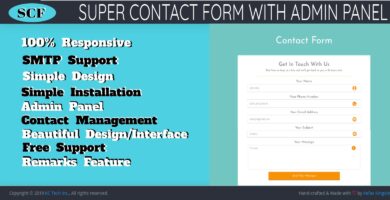 Super Contact Form With Admin Panel