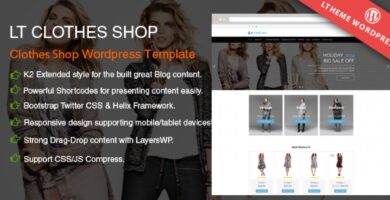 LT Shop – Online Shop WordPress Theme