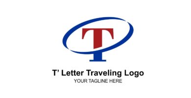 T Letter Traveling Logo