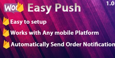 Easy Push Notification WooCommerce Plugin