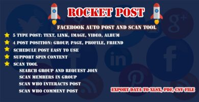 Rocket Post – Facebook Auto Post Script