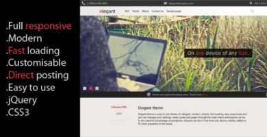Elegant – Responsive WordPress theme with CMS