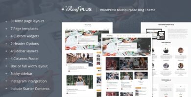 Reef Plus – WordPress Theme