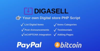 DigaSell – Digital store PHP Script