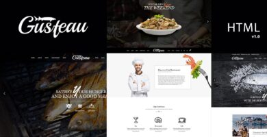 Gusteau – Responsive HTML Template for Restaurants