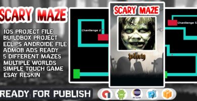 Scary Maze Buildbox Template