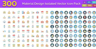 300 Building Vector Icons Pack