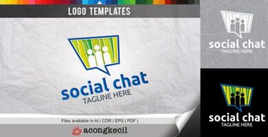 Social Chat – Logo Template