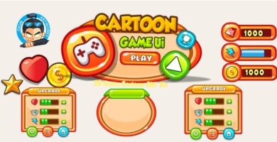 Cartoon Game Ui Set 09