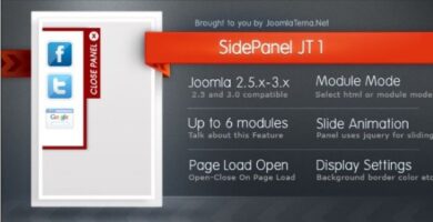 Side Panel JT1 Module for Joomla