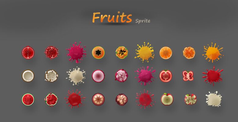 Fruits Sprite Assets For Games