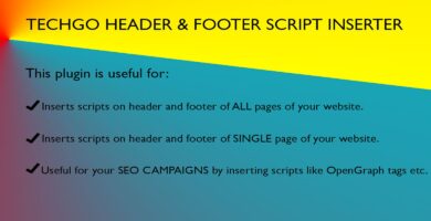 Header and Footer Script Inserter For WordPress
