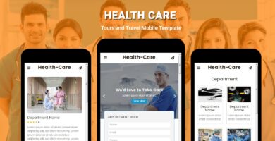 Health Care – Medical and Health Mobile Template