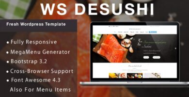 WS Desushi – Restaurant WooCommerce Theme