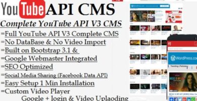 YouTube API CMS PHP