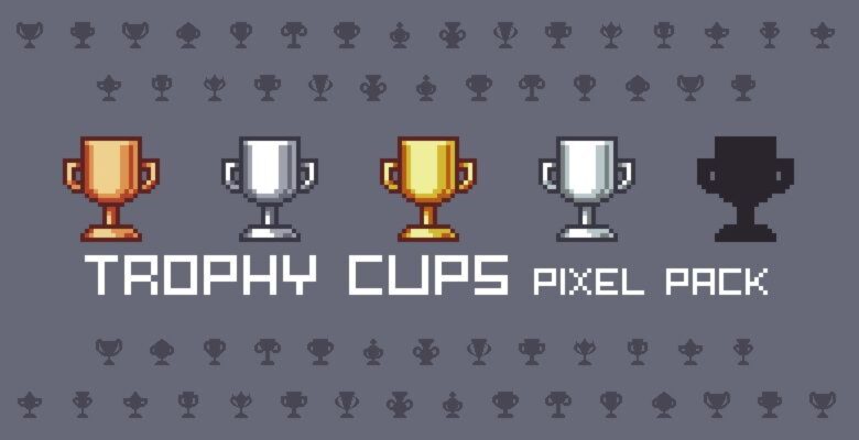 Trophy Cups Pixel Graphics Pack