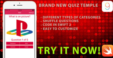 Picture Quiz Game – iOS Game Template