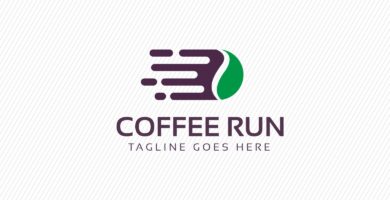 Coffee Running Logo
