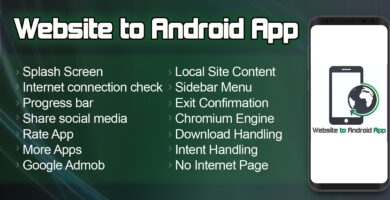 Website to Android App – Android Studio Project