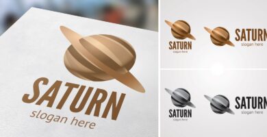 Saturn Logo Template
