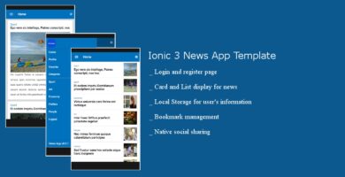 NewsApp – Ionic 3 news Application