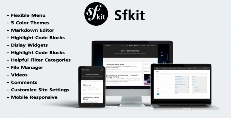 Sfkit – Flexible CMS Built With Symfony 4