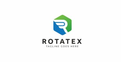 Rotatex R Letter Logo