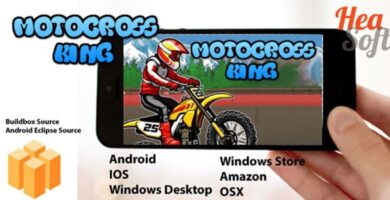 Motocross King – Android Buildbox Game Template