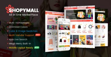 ShopyMall –  MarketPlace WordPress Theme
