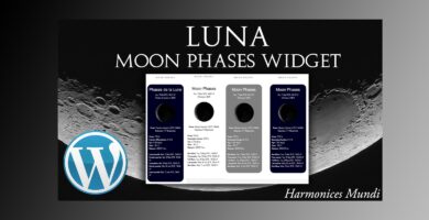 Luna – Moon Phases Widget Plugin