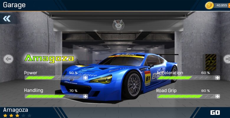 Racing Car Game UI Template Pack 5
