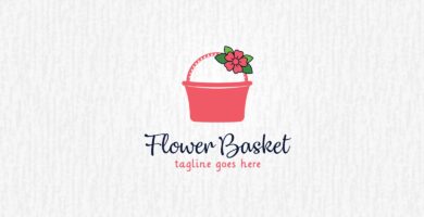 Flower Basket – Logo Template