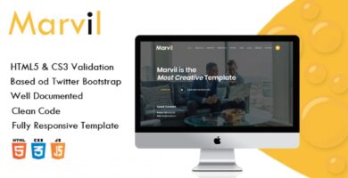 Marvil – One Page Multipurpose Template